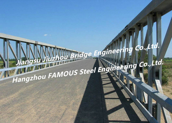 Κίνα Μορφωματική γαλβανισμένη γέφυρα χάλυβα, προσωρινή φορητή ενιαία οδική γέφυρα ASTM παρόδων προμηθευτής