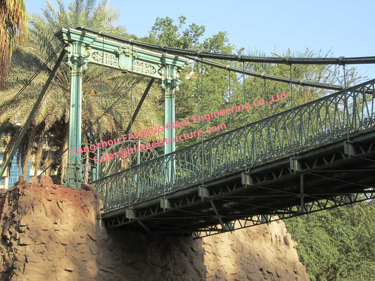ΚΙΝΑ Ψηλή γέφυρα αναστολής σχοινιών χάλυβα μορφωματική που διασχίζει την κοιλάδα ποταμών προσωρινή ή μόνιμη προμηθευτής