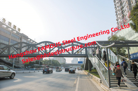 ΚΙΝΑ Για τους πεζούς Overpass σχέδιο καταστημάτων σχεδίου γεφυρών δομικού χάλυβα και κατασκευή γεφυρών μετάλλων προμηθευτής