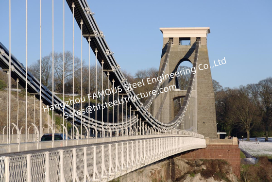 ΚΙΝΑ Προ-κατασκευασμένη γέφυρα αναστολής καλωδίων για προσαρμοσμένο μεταφορά Overcrossing προμηθευτής
