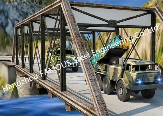 ΚΙΝΑ Προσαρμογή Χάλυβα Στρατιωτική Bailey γέφυρα 40 τόνων χωρητικότητα φορτίου για δοχείο προμηθευτής