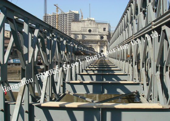 Κίνα Το σύγχρονο ύφος προκατασκεύασε τη μορφωματική της Bailey επεξεργασία επιφάνειας αναστολής γαλβανισμένη γέφυρα προμηθευτής